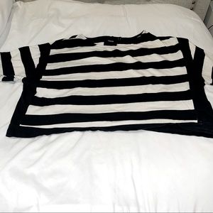 4/$10 ⚡️ ASOS Black & White Stripe Wide Crop Top